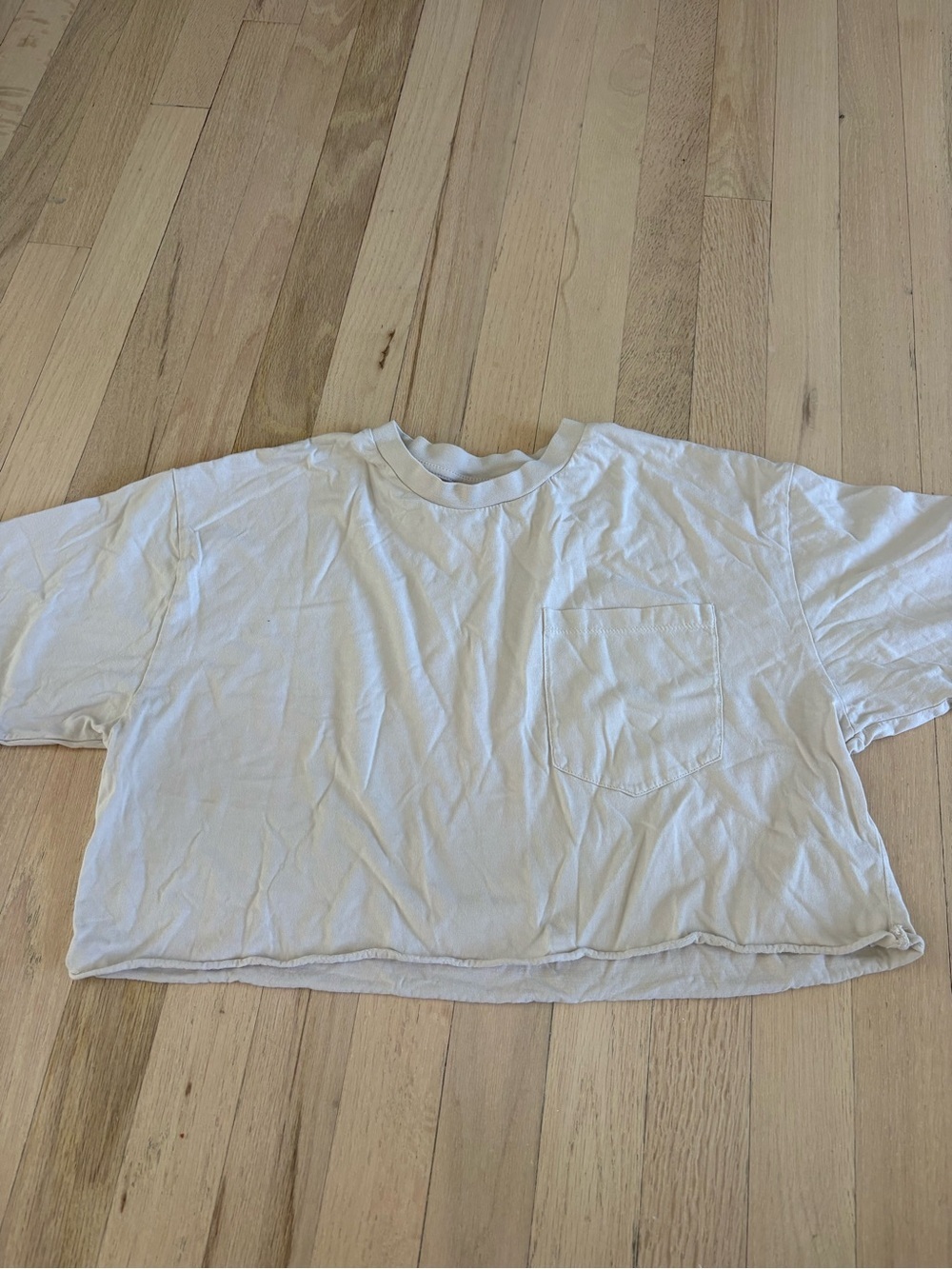 Reclaimed Vintage White Cropped Pocket Tee